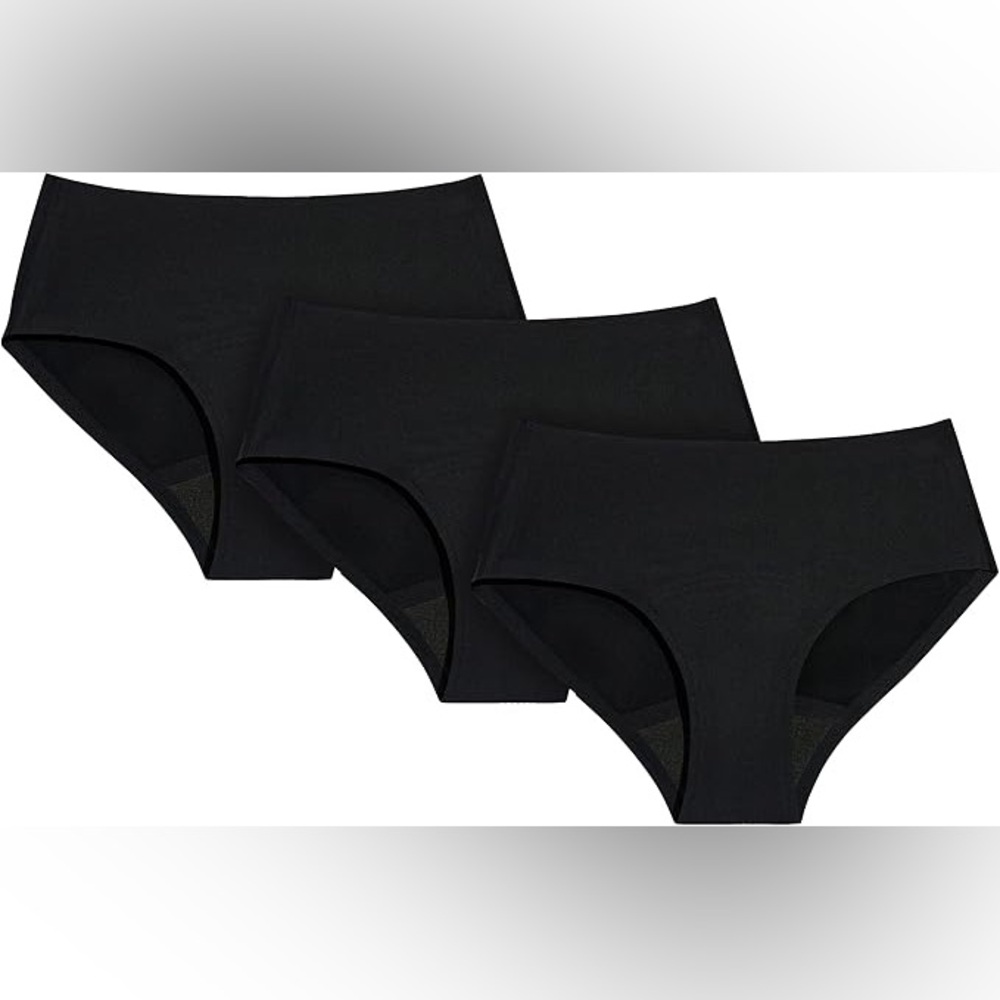 3 pairs KNIX Kt Super Leakproof No-Show Boyshort, Period Underwear - L Large